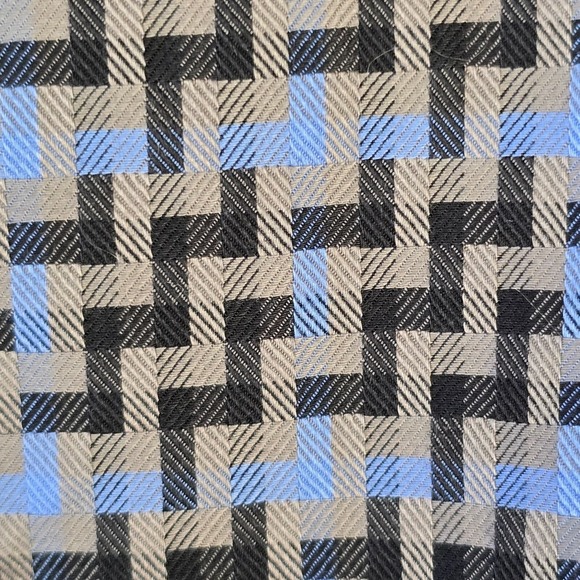 Burberry London Men Zig Zag Print Shirt Size XL USA Made Office‎ Classic Luxury - Picture 7 of 12